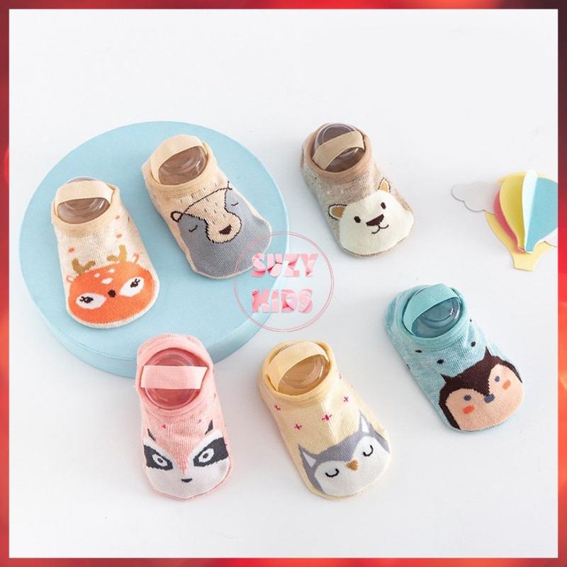Giày Vớ Tập Đi Cho Bé Sơ Sinh Tất Em Bé Hình Thú Ngộ Nghĩnh Đáng Yêu V10