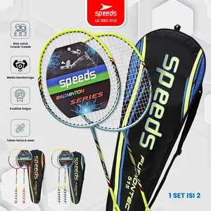 SPEEDS Raket Bulu Tangkis Raket Badminton Racket Original Olahraga Free Tas Set LX 032-515