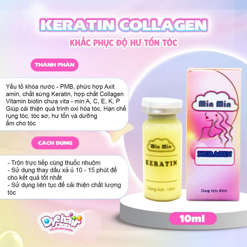 Lọ kem dưỡng tóc  KERATIN COLLAGEN, hỗ trợ cải thiện tóc giúp giảm xót trong quá trình nhuộm Không chứa silicon, Hữu cơ, Không chứa silicon Chăm Sóc Tóc Women 1