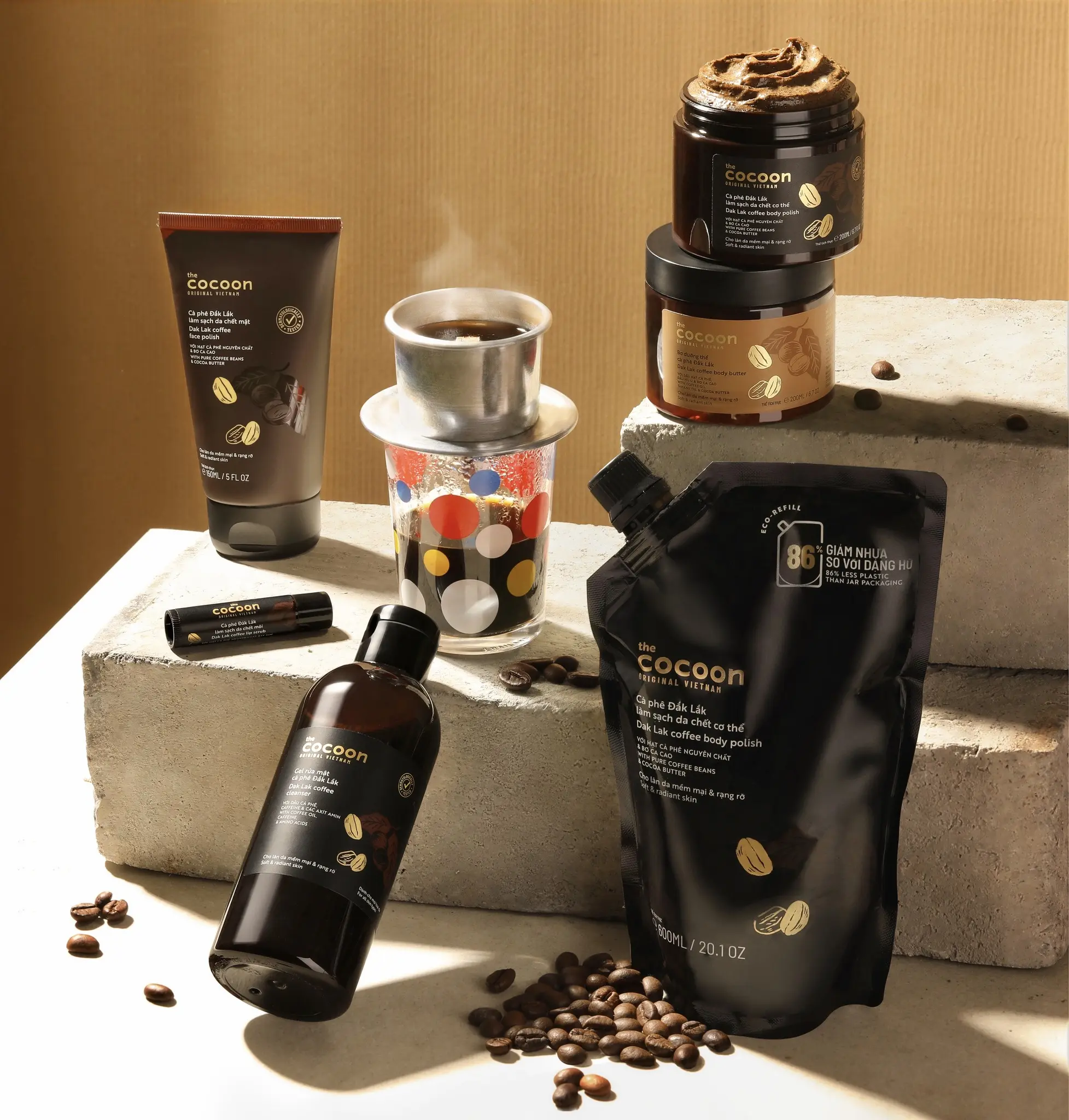 Tẩy da chết mặt cà phê Đắk Lắk Cocoon cho làn da mềm mại & rạng rỡ 150ml | BigBuy360 - bigbuy360.vn