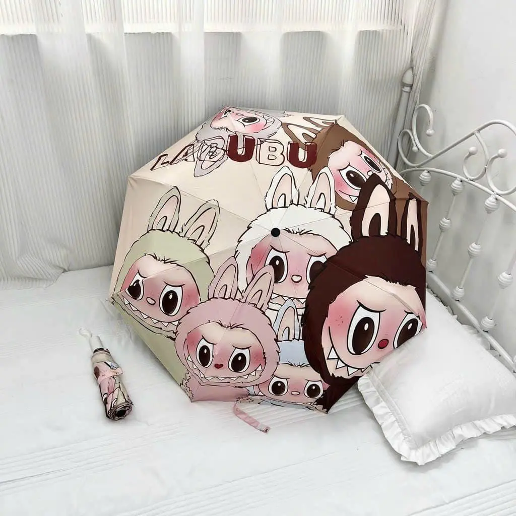 Ô GẤP GỌN CHỐNG TIA UV HÌNH LABUBU SIÊU HOT - DTC STORE Chống Nước ô - giao mẫu ngẫu nhiên
