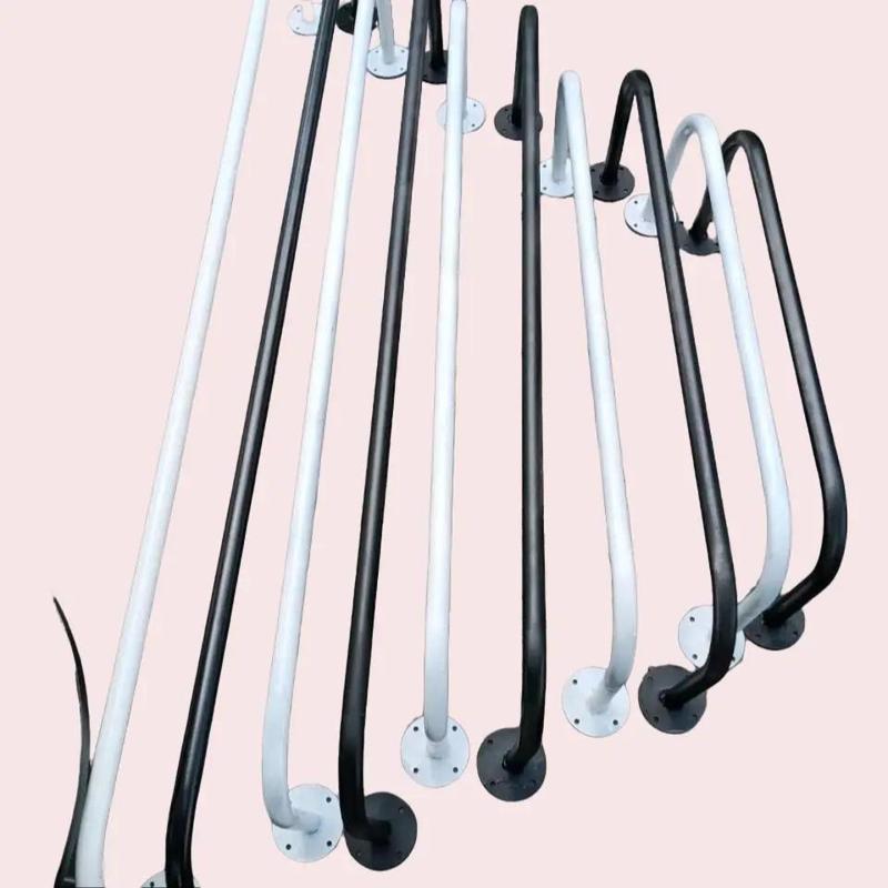 Măng decor khung treo quần áo chữ U treo tường sơn tĩnh điện thay tủ quần áo tặng kèm vít và tắc kê.