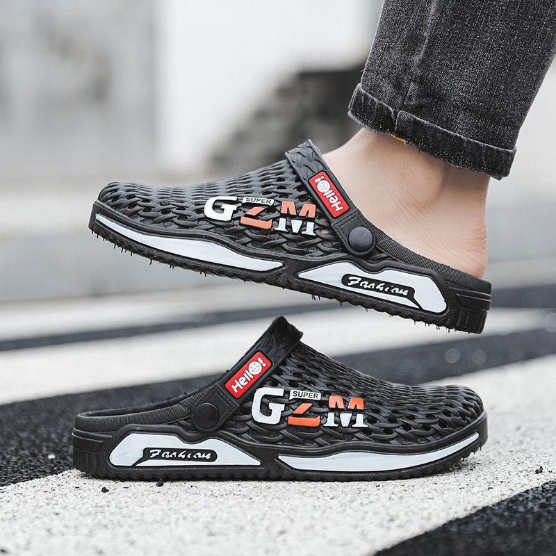 Dép Lỗ GZM Đi Biển Cho Nam Thời Trang Phong Cách Hàn Quốc, Dép Lê, Dép Lê Cá Tính, Dép Lê Nam Thời Trang Đế Bằng