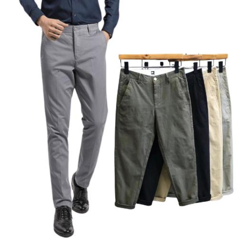 Quần kaki dài nam, 10 màu basic ,quần kaki âu chất mềm mịn cao cấp , dễ phối Menswear Pants quần kaki Jean Có Túi Kem quan dai
