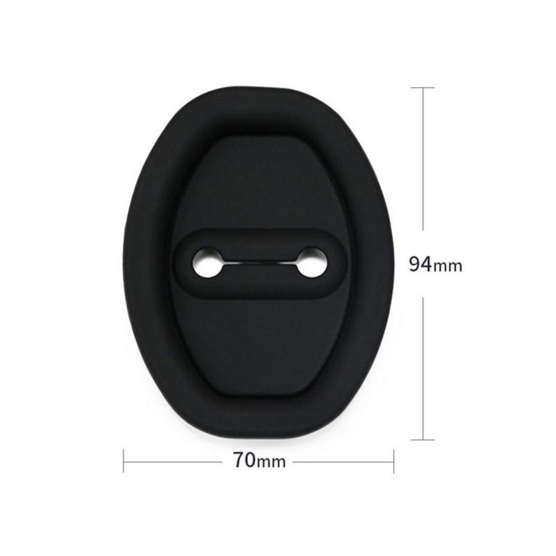 Product Introduction of Soft Rubber Car Door Lock Protector Cover Car Door Lock Shock Absorption Cushion Pad Thickened Anti-Collision Sticker 4