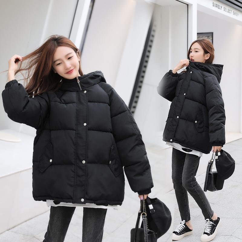 Product Introduction of Áo phao béo nữ có mũ chất Poly Cotton Trơn Trần Bông Siêu Ấm, Áo Phao Béo Nữ Hàn Quốc 2023 2