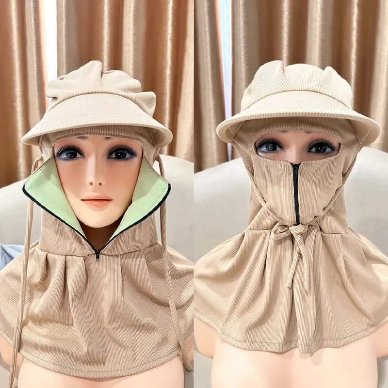 [ Tặng kèm quà ] Nón chống nắng khoá kéo giữa, mắt phi 1