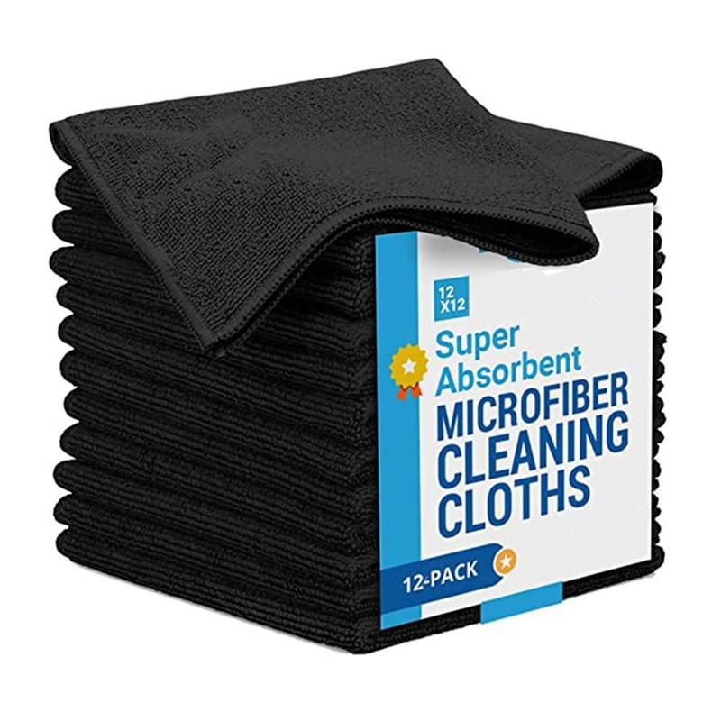 Microfiber Cleaning Cloth, 12pcs Cleaning Bundles for House, Car Washing Towel, Thickened Cleaning Towel for Home Hotel, Cleaning Gadgets for Home 0