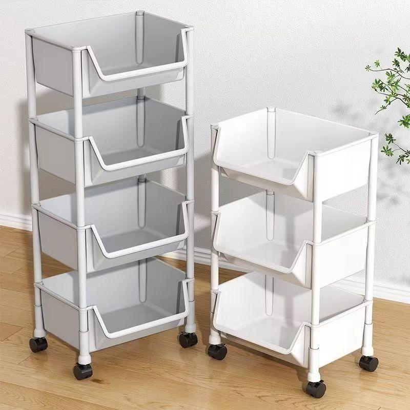 Kệ Sách Di Động, Tiện Lợi Cho Gia Đình, Nhiều Tầng, Có Bánh Xe, Thích Hợp Đựng Đồ Ăn Nhẹ, Giá Để Đồ, [Khuyến Mãi Mới] 3