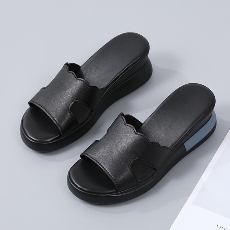 Product Introduction of Sandal Wedges Wanita Fashion Kekinian 2024 - Tinggi Hak 5 Cm - Sendal, Cewek 9