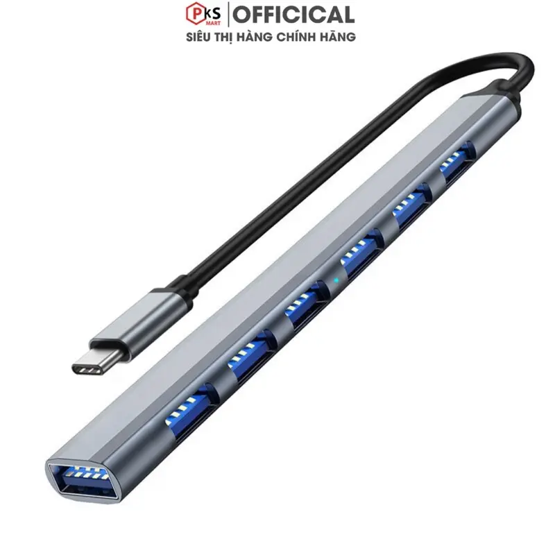 Bộ Chia Cổng OTG Hub USB Và Hub Type C, Đến USB 2.0 Và 3.0 Kết Nối Bàn Phím Chuột Ổ Cứng Và Các Thiết Bị Ngoại Vi Khác - PKSMART 3