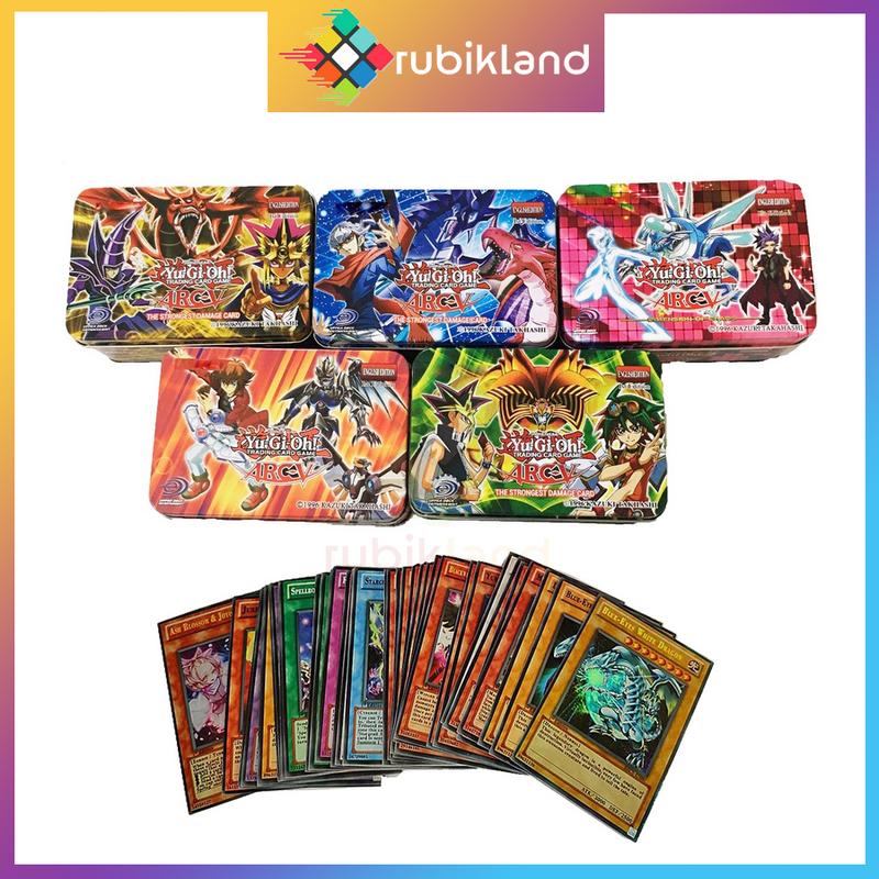 Bài Yugi Hộp Sắt Bài Yugioh Yugi-Oh Phiên Bản Tiếng Anh 41 Thẻ Bài Hộp Thiếc Có Ánh Kim Đồ Chơi Trẻ Em Board Game 0