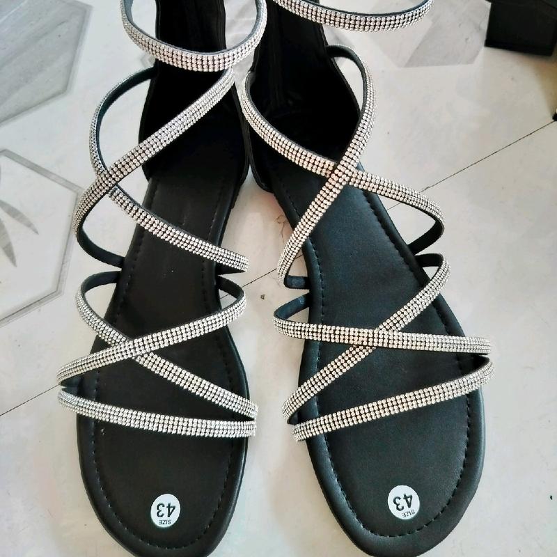 Sandal soàn đan chéo hậu cao cổ khoá kéo bigsize 35 đến 43 DéP Nữ 3