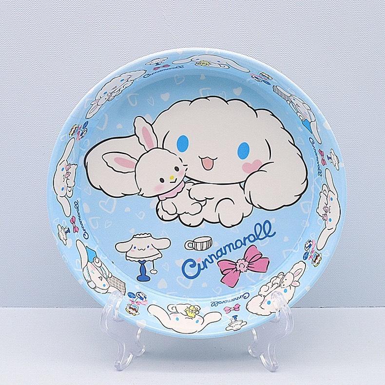 Bộ bát hoạt hình Cinnamoroll cho bé, 5 chi tiết: đĩa, bát, đũa, thìa, cốc - Chất liệu A5 Melamine - Kích thước bát 12,5x6,5cm Voi trộn thau gỗ tô  nhựa bộ  bát 2