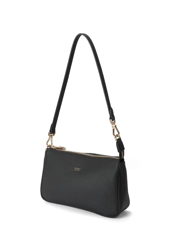 Women's Solid Color Shoulder Bag, Fashionable Cowhide Crossbody Bag for Daily Used, Casual Trendy Versatile High-quality Daily Commuting Bag 6