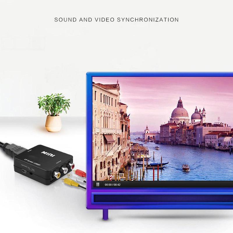 Product Introduction of Bộ chuyển đổi AV sang HDMI, 1 bộ, Hỗ trợ đầu ra độ nét cao 1080p hoặc 720p, Không cần cài đặt trình điều khiển, Cầm Tay, linh hoạt, cắm và chạy Phụ Kiện 104