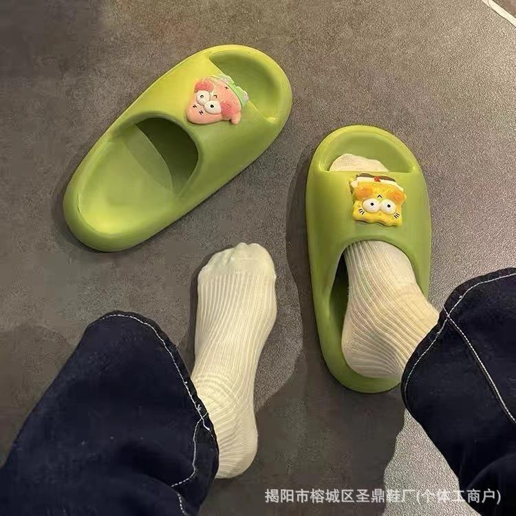 Product Introduction of 2025 New Couple Slippers for Women, Outdoor Wear, Soft Sole, Summer, Autumn, Winter, EVA Thick Sole, Indoor Non-Slip Slippers kate middleton wedge heels slipper  women 6