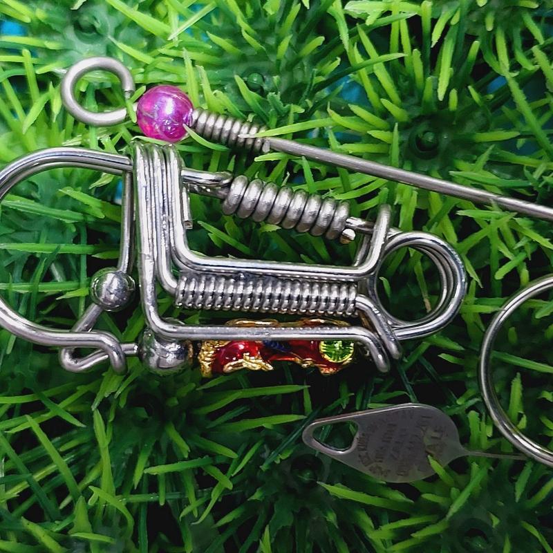 móc khóa inox phối tuỳ hưu ngậm ngọc. 3
