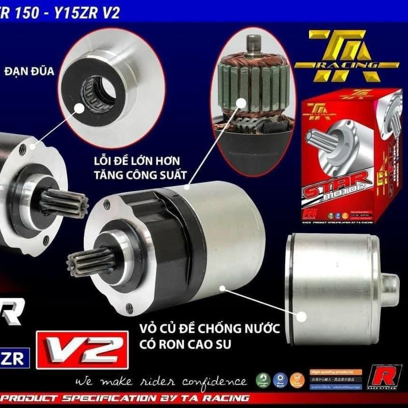 CỦ ĐỀ 4 THAN - V2 TA RACING START MOTOR XE MÁY EXCITER EX135 EX150 WINNER FU125 ( TẶNG KÈM MÓC KHÓA )