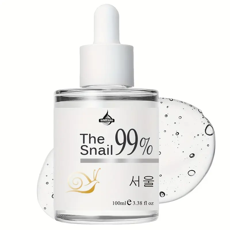 Snail Mucin Soothing Serum, Hydrating Face Serum for Dull Skin, Moisturizing Face Essence, Face Essence for Women & Men, Moisture 7