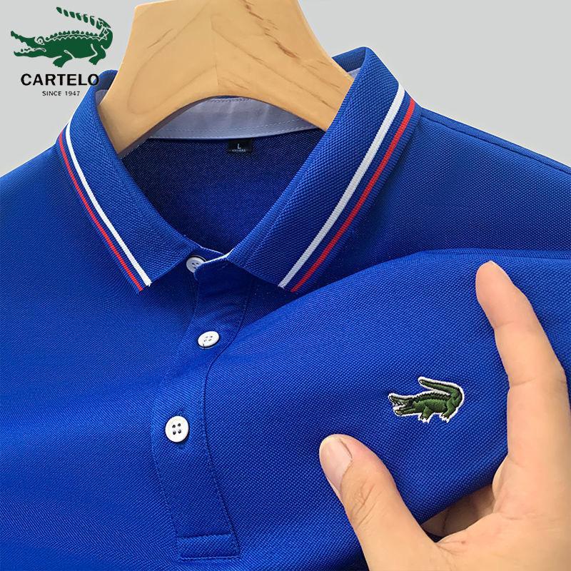 Áo Polo Nam ngắn Tay Hàng Mới Về, Thích Hợp Cho Mùa Hè, Thêu, Cổ Áo Công Sở, Áo Thun Cổ Bẻ Dáng Rộng Thời Trang Menswear Shirt 6