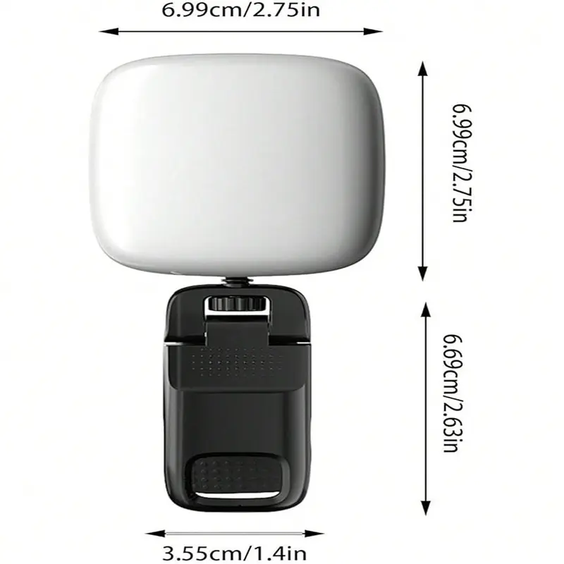 LED Selfie Light with Clip, USB Rechargeable Photography Fill Light, 360° Rotatable Light for Studio Portrait Shooting, Perfect to Meet The Needs Of Summer Photography 1