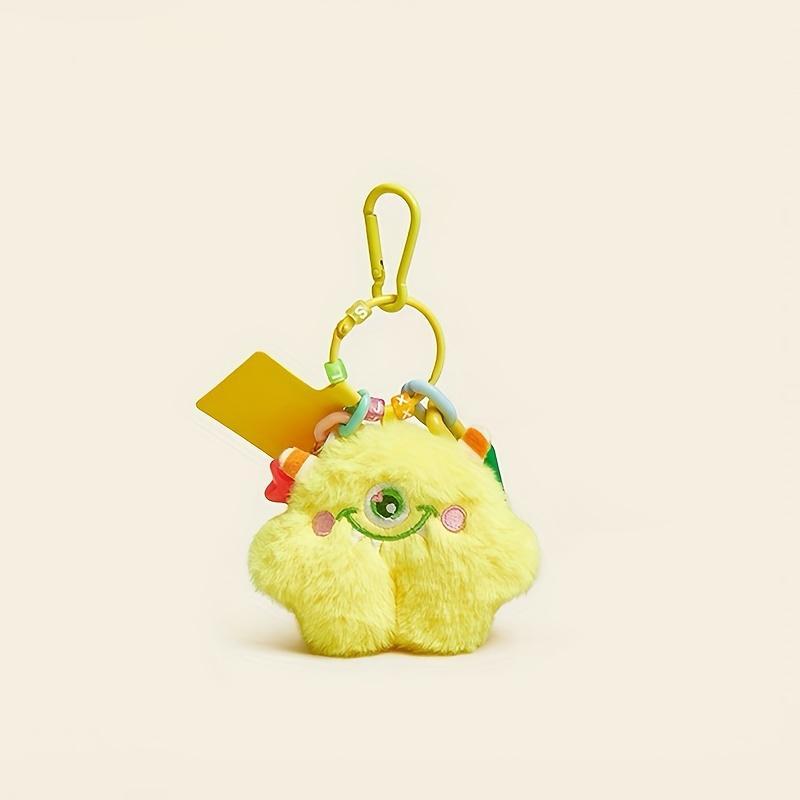 1 Piece Cute Cartoon Plush Monster Keychain, Cute DIY Pendant For Mobile Phone Decor, Backpack Charms For Young Girls 8350e6-...