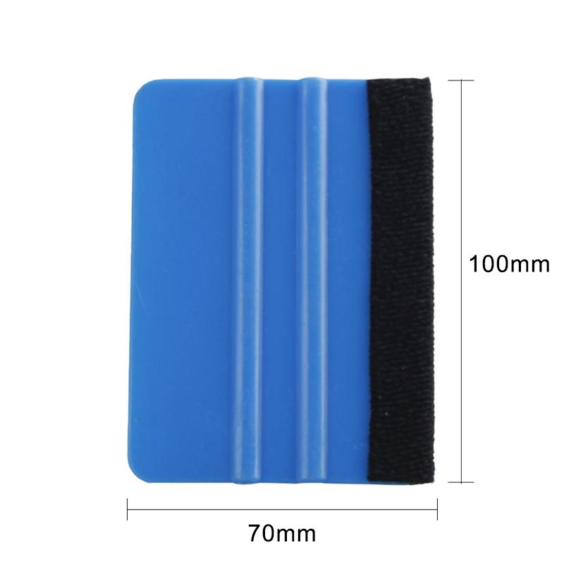 Dụng cụ gạt decal vinyl bằng nhựa cho xe hơi, có cạnh bằng nỉ mềm.