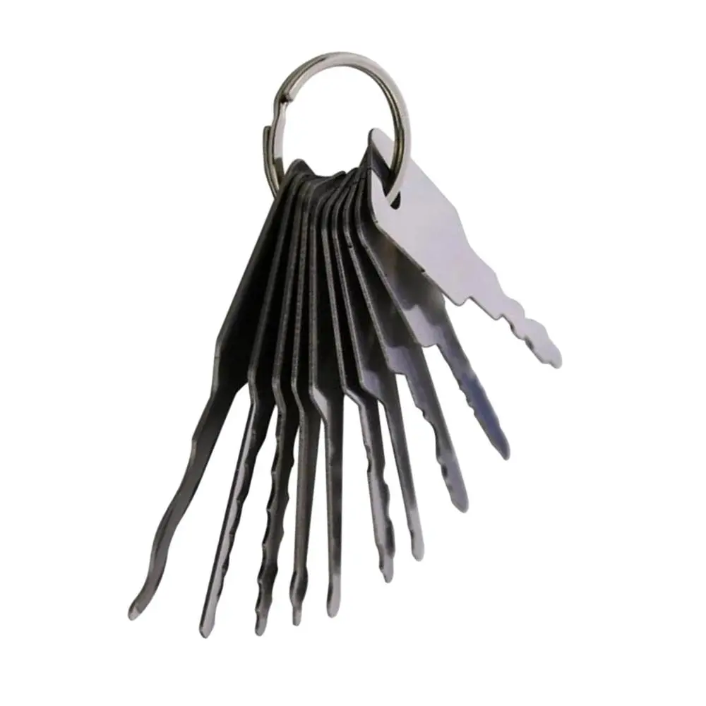 10 pack Car Jiggler Set Full Master Key for Car Doors Repair Tools