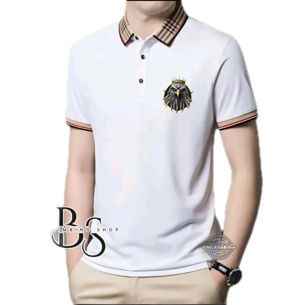Baju Kaos Polo ELNG1 Wangky Lengan Pendek Distro untuk Pria - Surfing, Katun, Dewasa, Combed, Wanita, Kerah, Cowok