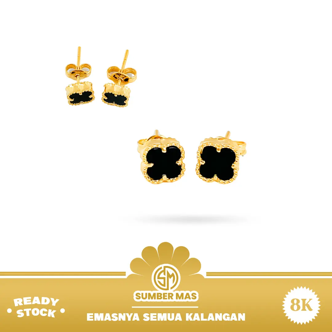 SUBENG BUNGA HITAM FASHION 8K - SUMBER MAS