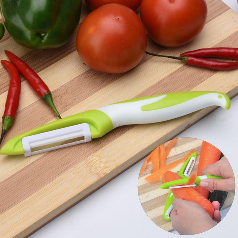 Nemodew Kitchen Peeling Tool Premium Ceramic Peeler with Ergonomic Handle Sharp Blade for Easy Fruit and Vegetable Peeling Kitchen Gadget 0