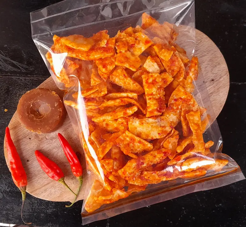 keripik singkong bestak manggleng pedas manis 250gram 2