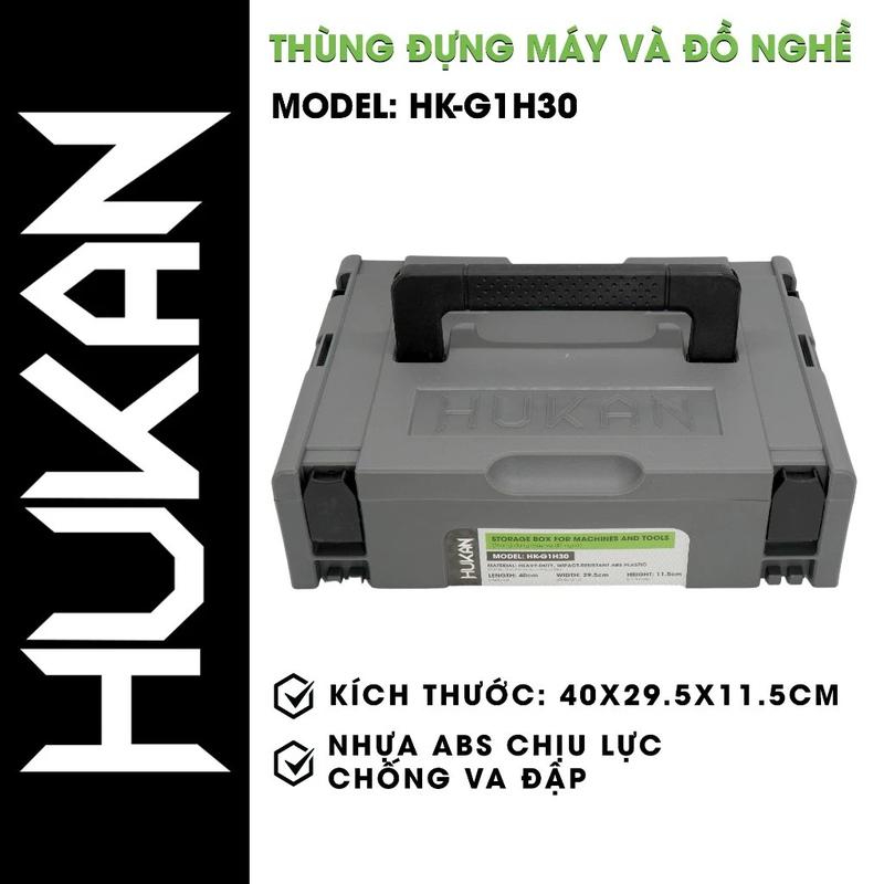 Hộp nhựa ABS HUKAN đựng máy khoan pin, siết bulong pin, phụ kiện và đồ nghề