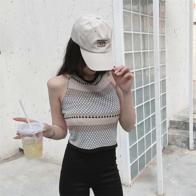 Product Introduction of Áo Mặc Bên Ngoài Và Mùa Hè, Thiết Kế Bãi Biển, Có Thể Mặc Bên Trong, Áo Vest Hai Dây Nhỏ Quần Áo Mới, Dành Cho Phụ Nữ Top Women Denim 19