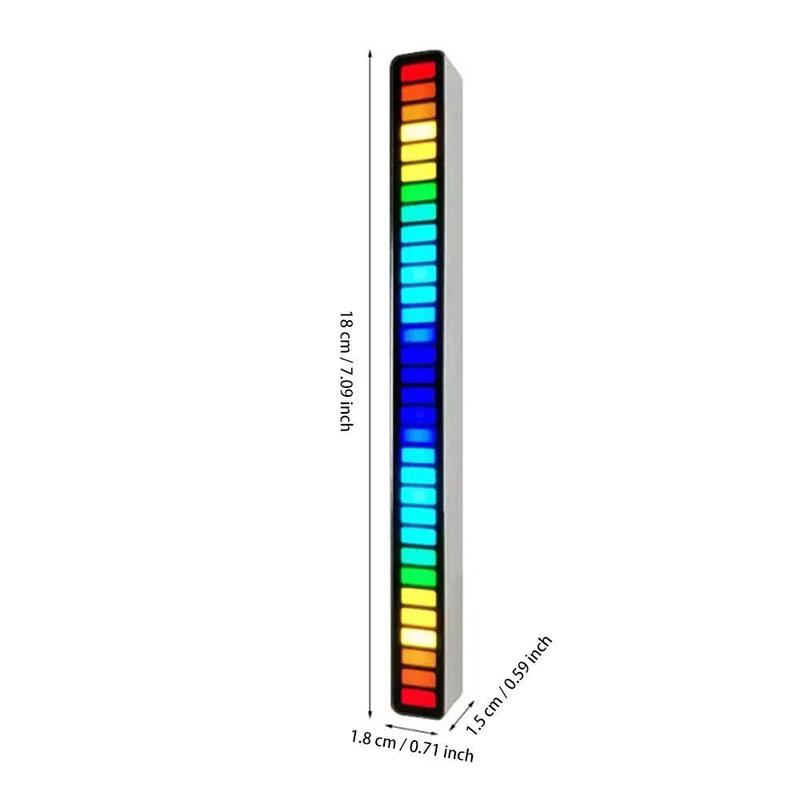 RGB Pickup Light, 1 Counts LED Music Rhythm Light, Ambient Light, Suitable For Bedroom Living Room TV Table Decoration Night Lamp 1