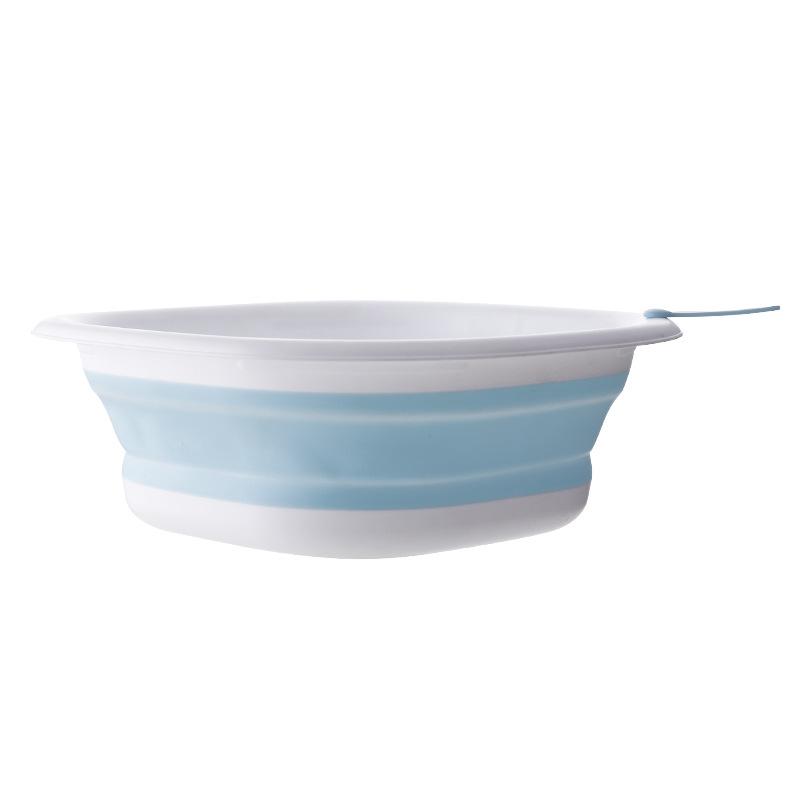 Thickened Foldable Wash Basin Portable Hostel Plastic Foot Basin Baby Infant Wash Basin Home Use 4