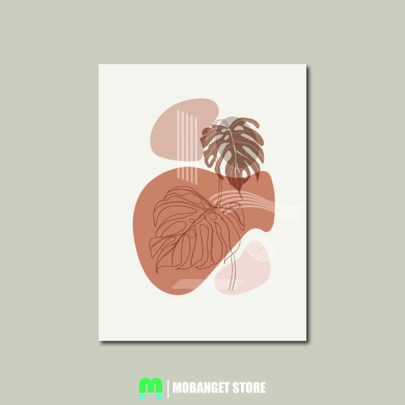 Pajangan Hiasan Walpaper Dinding Kamar Wall Decor Rumah Motif Daun Gantungan 4