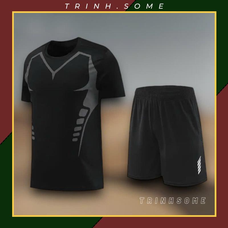 Bộ Đồ, Set Quần Áo thể Thao Thun Nam Nữ, Sport Tập Thể Dục Chạy Bộ Tập Gym, Không Bai Nhão, Bền, Mát Mẻ, Cầu Lông, Gym, Bóng Đá. Mã: TM.03