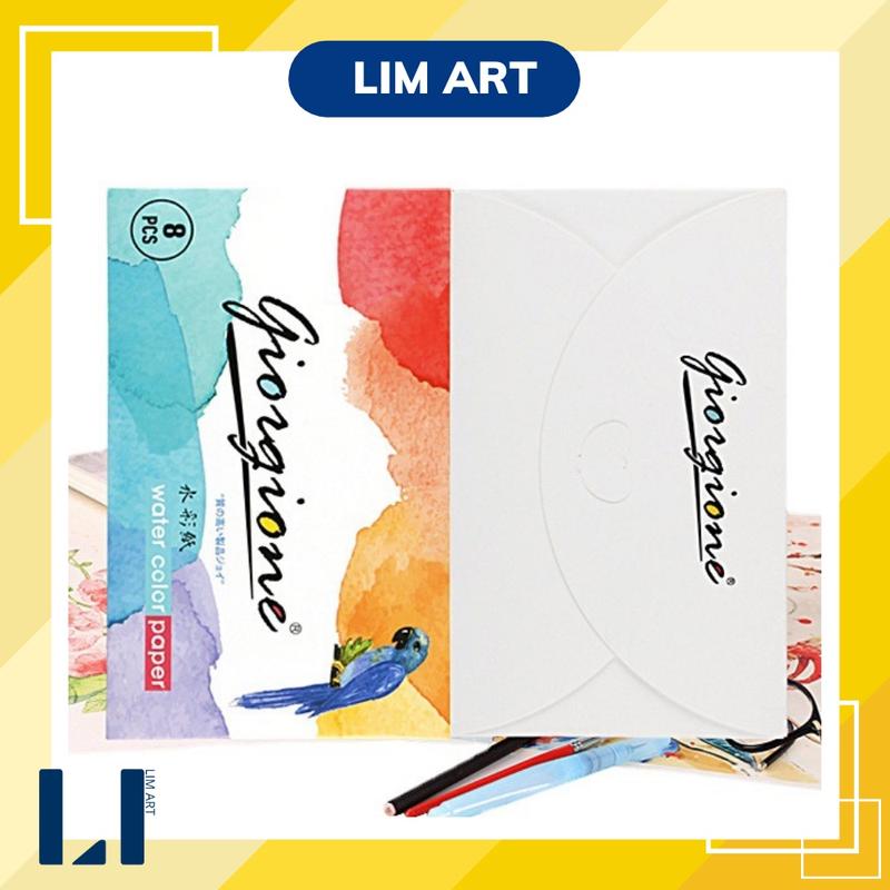 Giấy vẽ màu nước marker Giorgione 8 tờ 190gsm