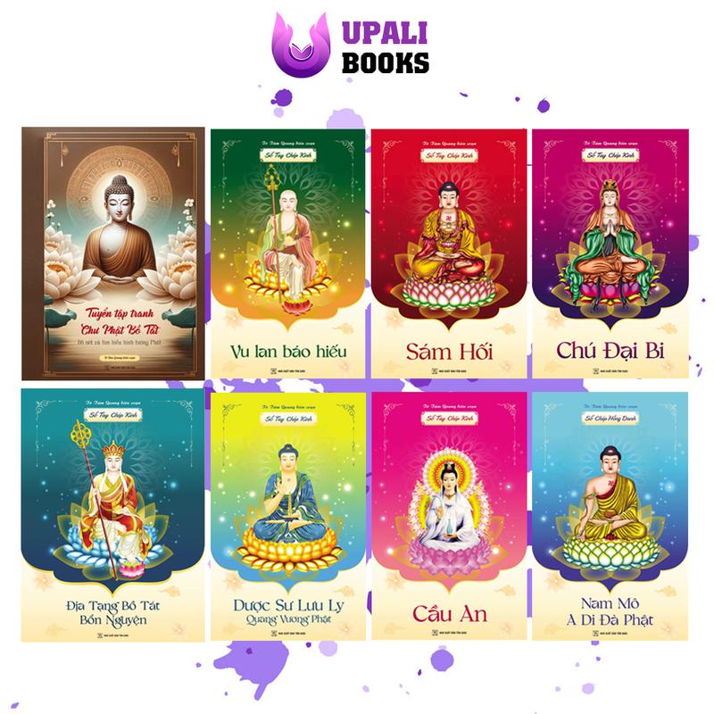 Vở chép Kinh Địa Tạng, Dược Sư, Sám Hối, Vu Lan, Cầu An, Chú Đại Bi, Hồng Danh, Tranh Phật - TTQ Biên Soạn - Upali Books