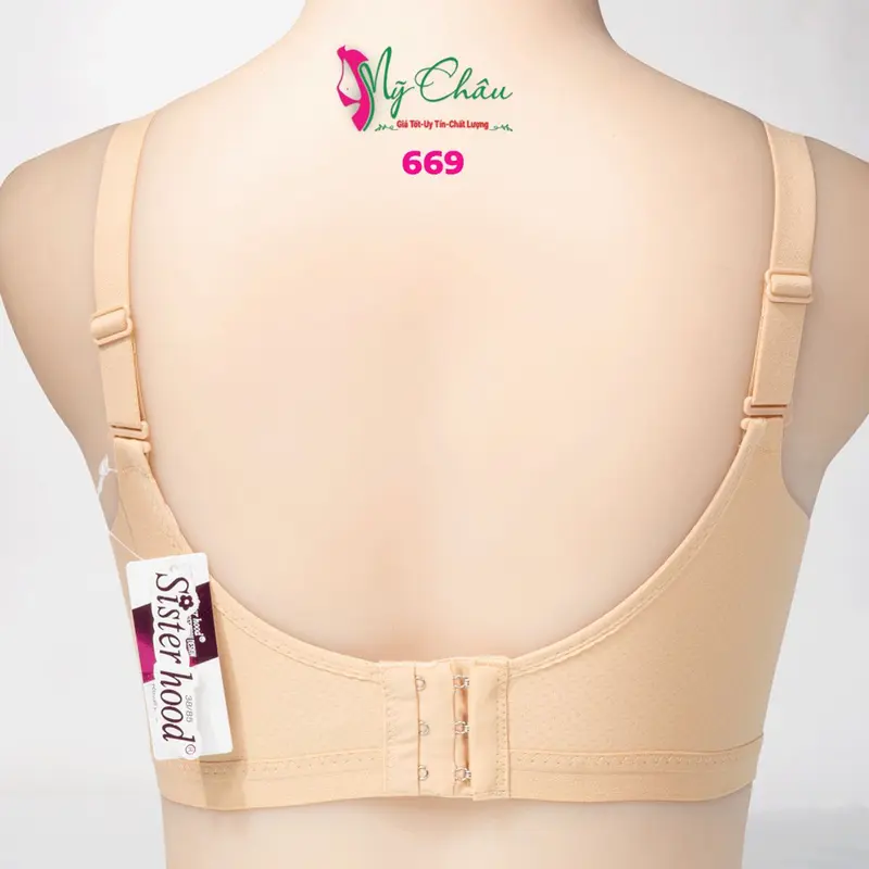 Áo Lót Su Đệm Mỏng, Áo Ngực Bigsize Không Gọng Quả To Mềm Mát Ôm Gọn Ngực, Đồ Lót Thái Lan Sister hood 669 6