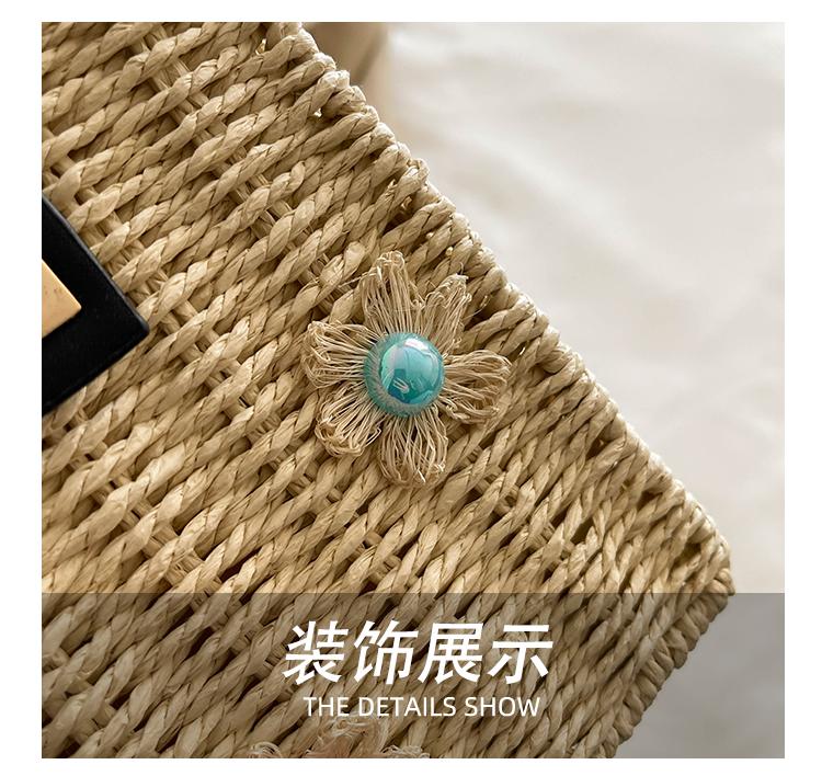 Product Introduction of Túi Rơm Dệt Tay INS, Thiết Kế Đặc Biệt Túi Vuông Nhỏ Phong Cách Phương Tây Bờ Biển Mới, Túi Messenger Đeo Vai, Xu Hướng 2025 12