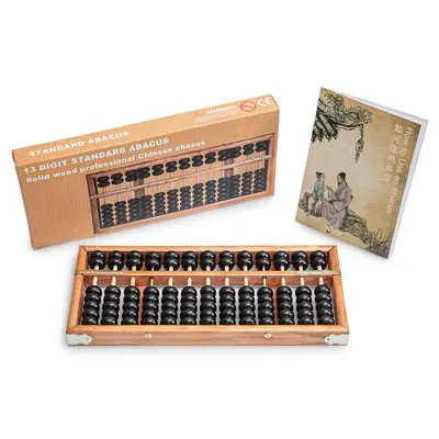 17 Rod Abacus 17 Digit Rods Standard Abacus - Chinese Japanese Soroban ...