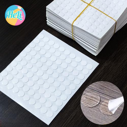 VỈ MIẾNG DÁN CHARM HAI MẶT HÌNH TRÒN TRONG SUỐT SIÊU DÍNH KEO DÁN CHARM