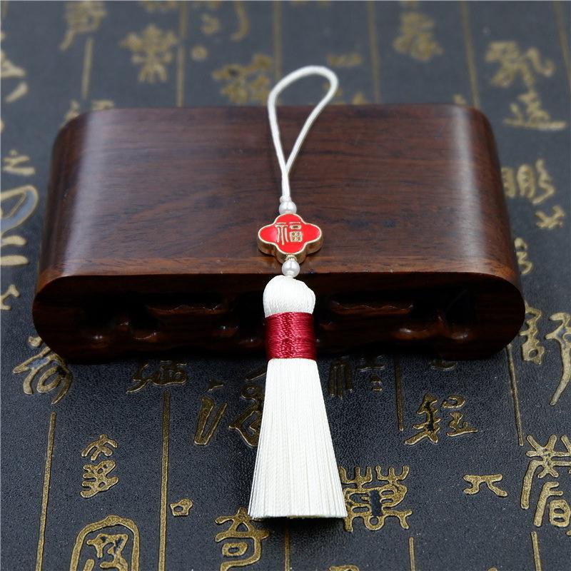 Tua rua mặt chữ phước chỉ đỏ 5cm nhiều màu trang trí may mắn nhỏ gọn 5