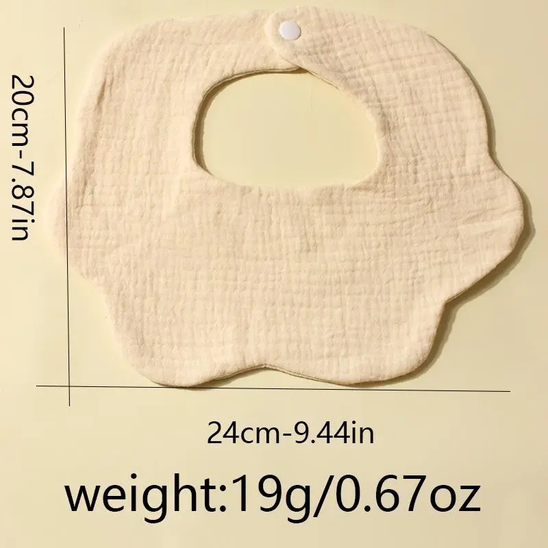 Solid Color Baby Bib, Cute Baby Bib, Soft Comfortable Breathable Burp Cloth for Baby Boys & Girls, Newborn Infant Kids Clothes 1
