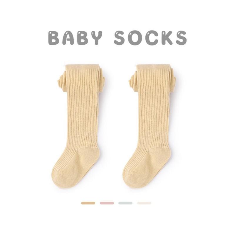 Product Introduction of Warm Knitted Baby Tights Cotton Breathable Kids Pantyhose Solid Color Children Leggings 12