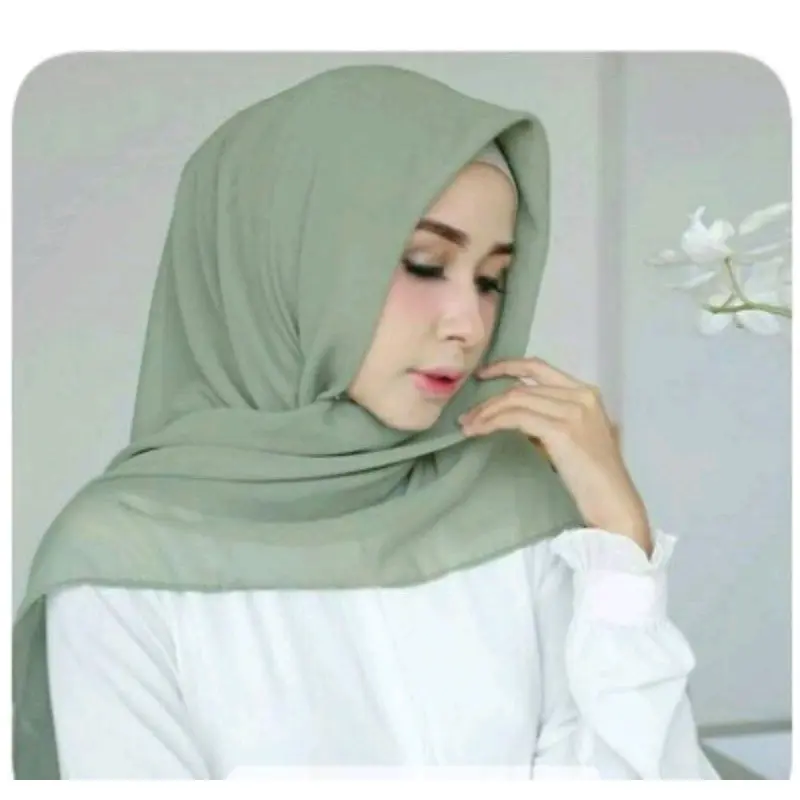 Hijab Paris Jadul  Import Premium Edisi Sage / Paris Sekolah