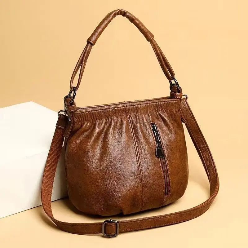 Versatile soft leather large capacity Soft Leather Large capacity Tote Bag for Women 2024 New  main image 3